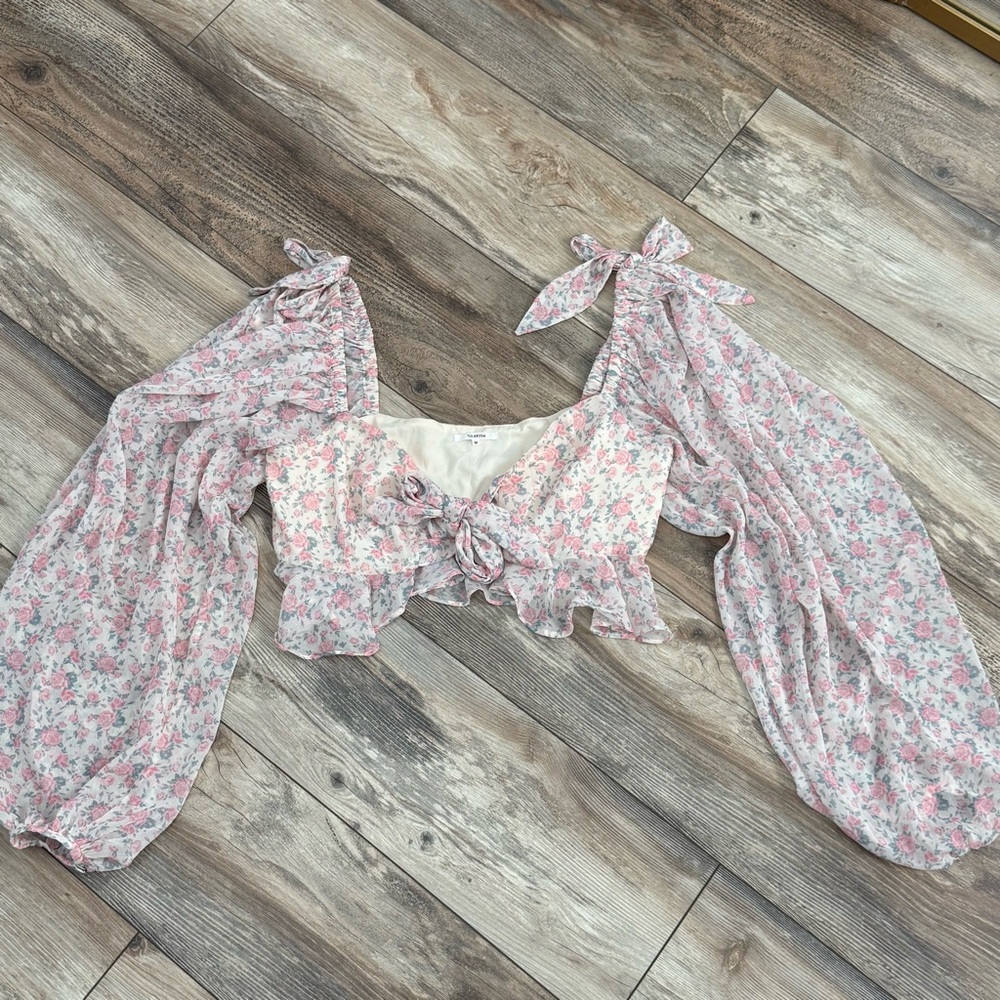 Floral Pink Women's Top